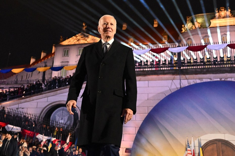 Große Bühne für US-Präsident Joe Biden in Warschau