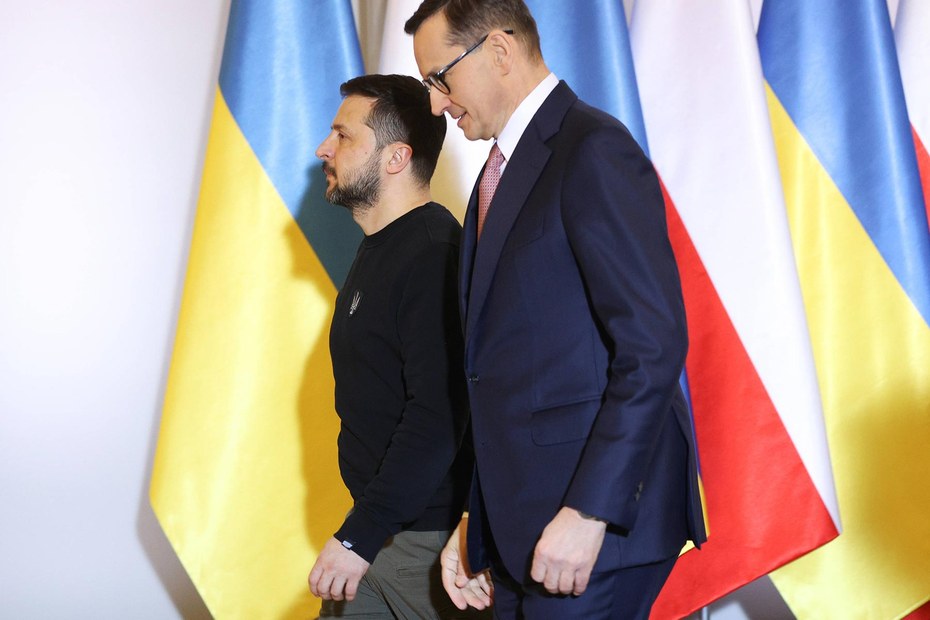 Der ukrainische Präsident und der polnische Premierminister in Warschau