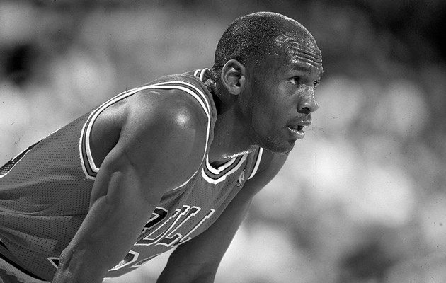 Michael Jordan während eines Spiels der Chicago Bulls 1989