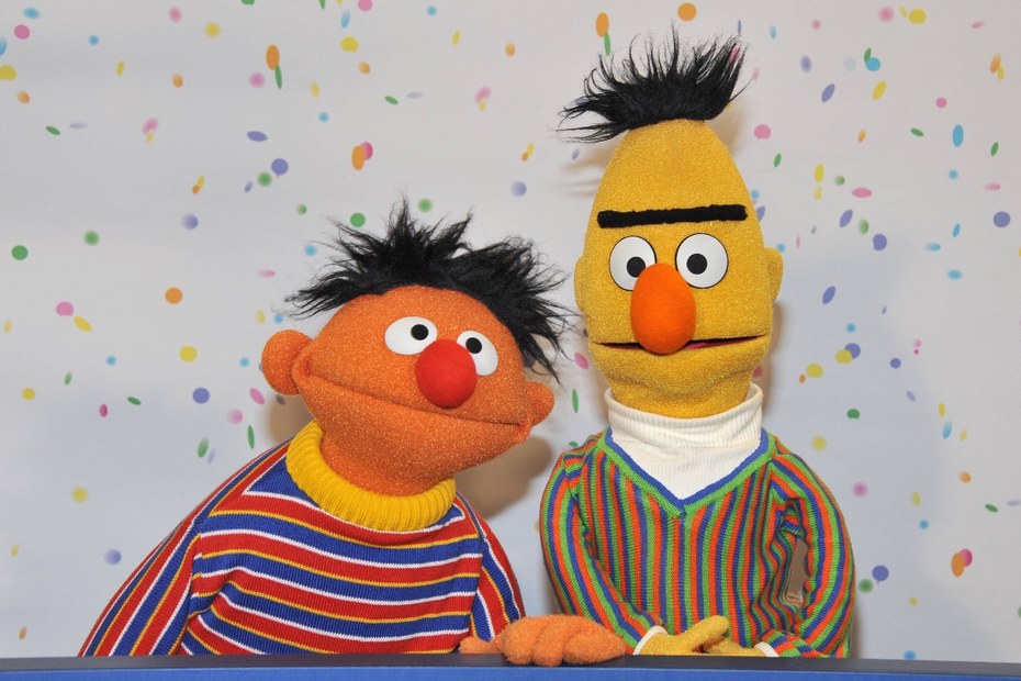 50 Jahre und noch immer unzertrennlich: Ernie und Bert aus der Sesamstraße