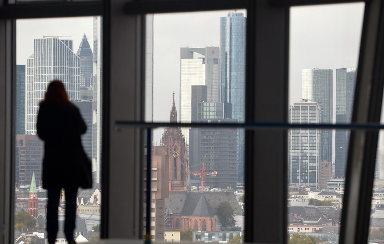 Schöner Ausblick: Die neue Zentrale der Europäischen Zentralbank in Frankfurt