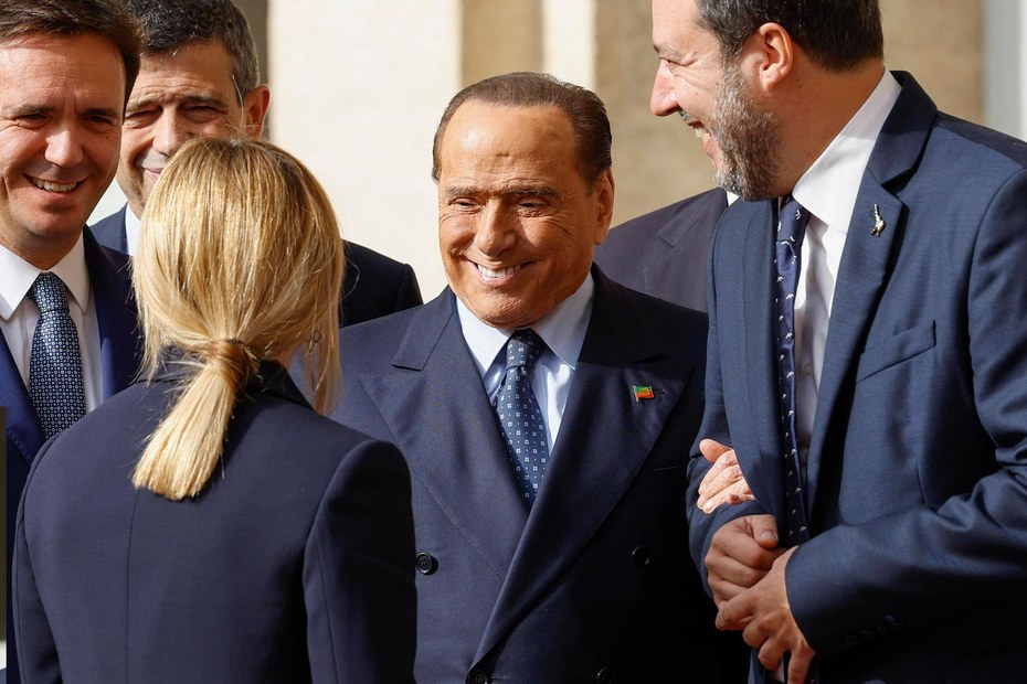 Sehr weit rechts: Giorgia Meloni stellt mit ihrer Regierung sogar Silvio Berlusconi in den Schatten