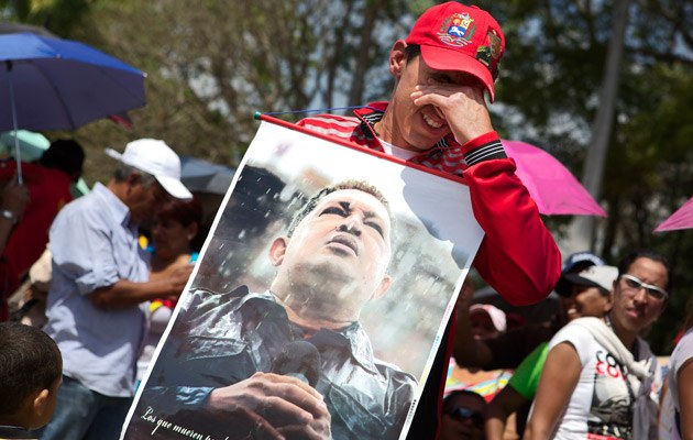Fast verehrt wie ein Heiliger: Hugo Chávez