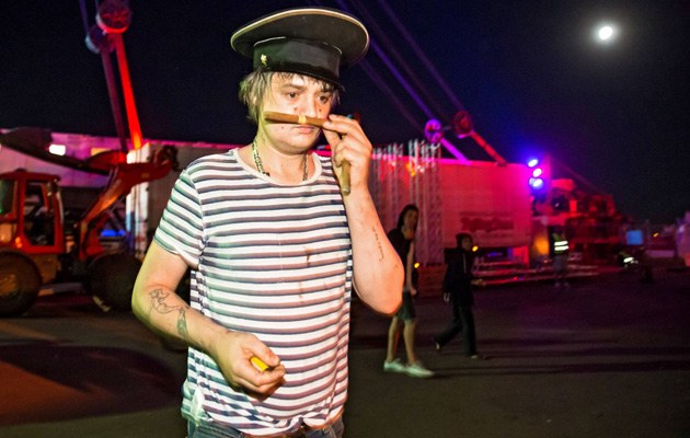 Erste Krisensymbole: Pete Doherty auf dem Melt-Festival 2013