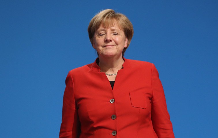 Die Kanzlerin wurde in Essen mit 89,5 Prozent zur CDU-Vorsitzenden wiedergewählt