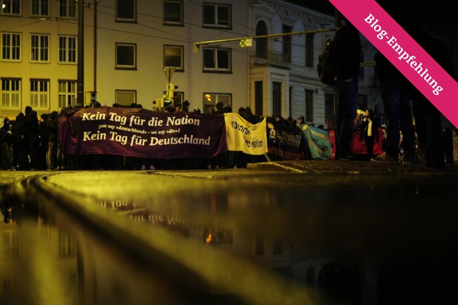 Proteste gegen den Tag der Deutschen Einheit
