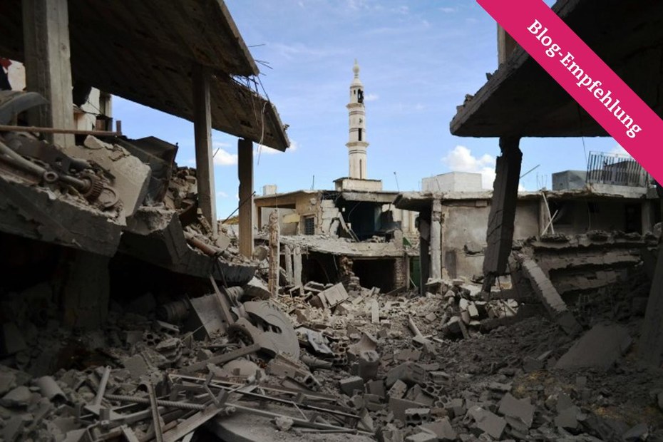 Homs nach einem russischen Luftangriff
