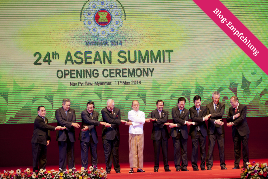 Vermeintliche Einigkeit: Die Ministerpräsidenten auf dem Gipfeltreffen des ASEAN, dem Verband Südostasiatischer Nationen am 11 Mai