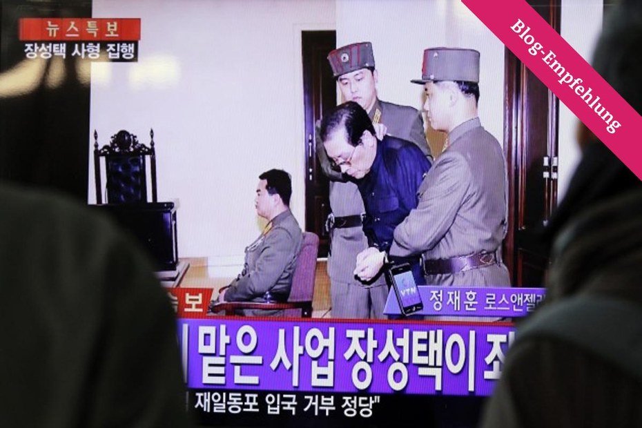 Jang Song-thaek vor seiner Hinrichtung in den Nachrichten in Seoul am 13.12.2013