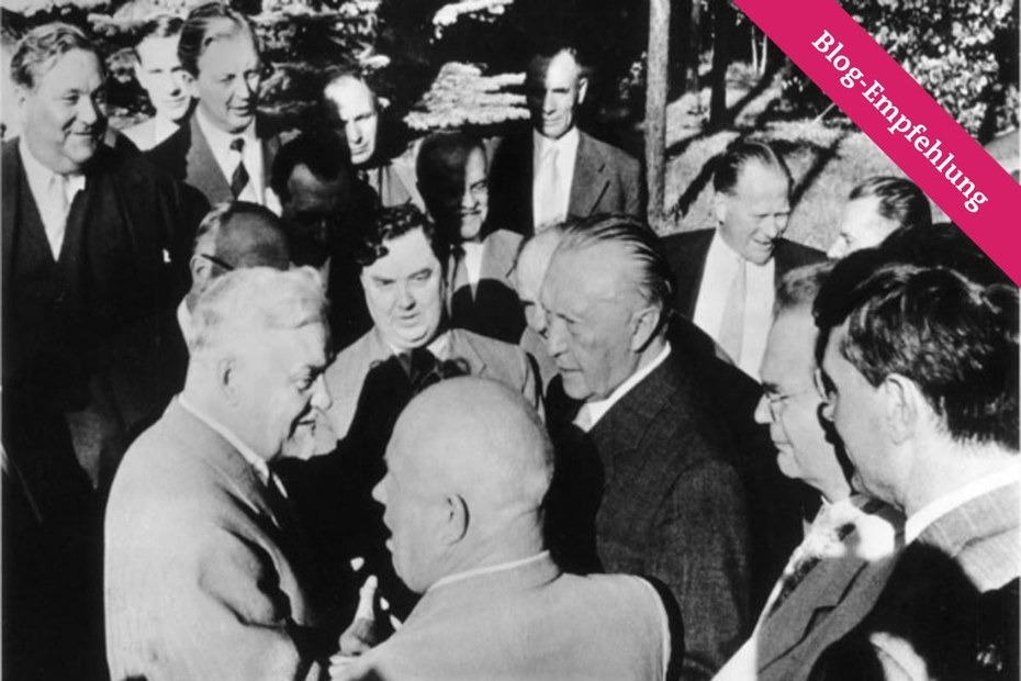 Konrad Adenauer 1955 in Moskau
