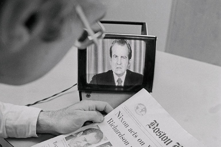 1974: Nixon meldet sich ab