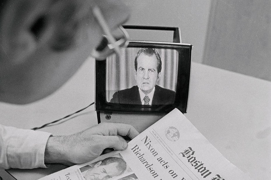 Auch die Zeitung „Boston Globe“ ließ Nixon gnadenlos fallen