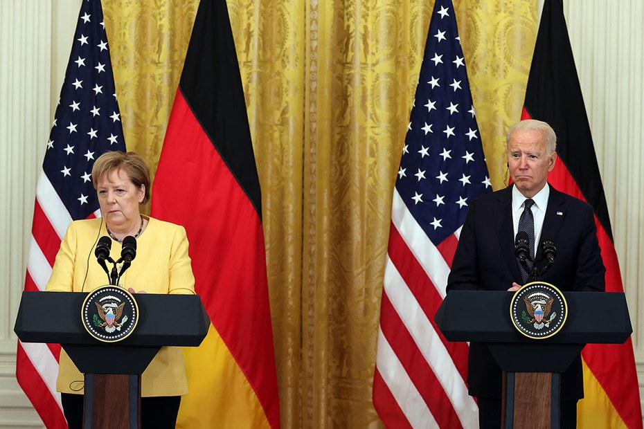 Wieder ziemlich beste Freund*innen? Angela Merkel und Joe biden