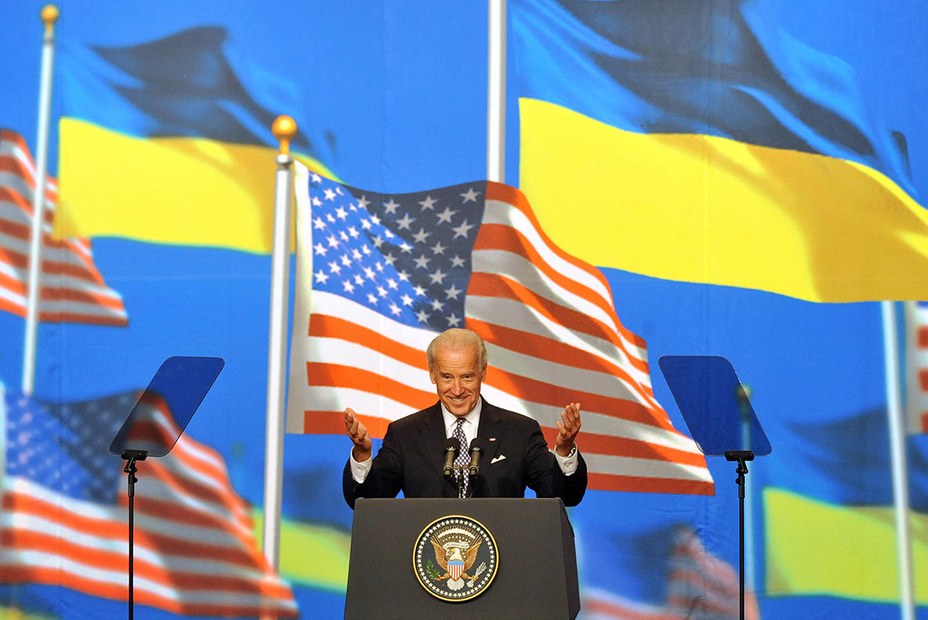 Als Vizepräsident war Biden sechs Mal in der Ukraine