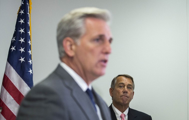 Kevin McCarthy sollte John Boehner als Sprecher des Repräsentantenhauses beerben, trat dann aber den Rückzug an