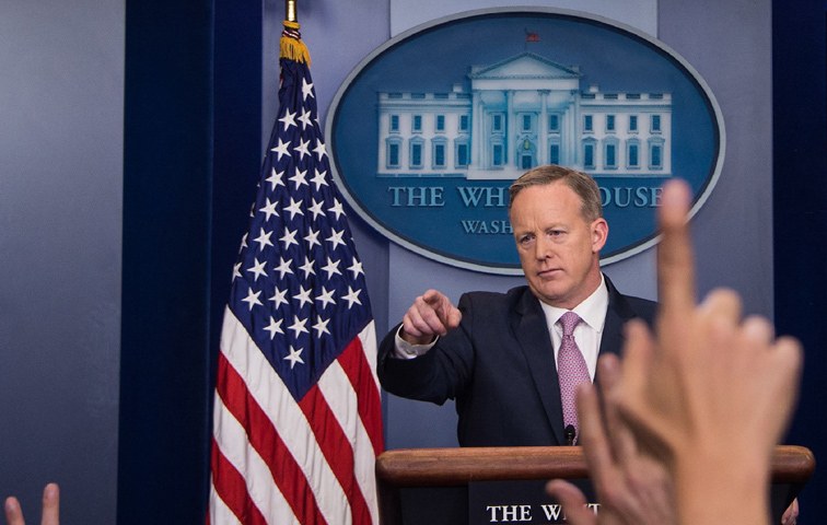 Pressesprecher und Kommunikationsdirektor des Weißen Hauses: Sean Spicer