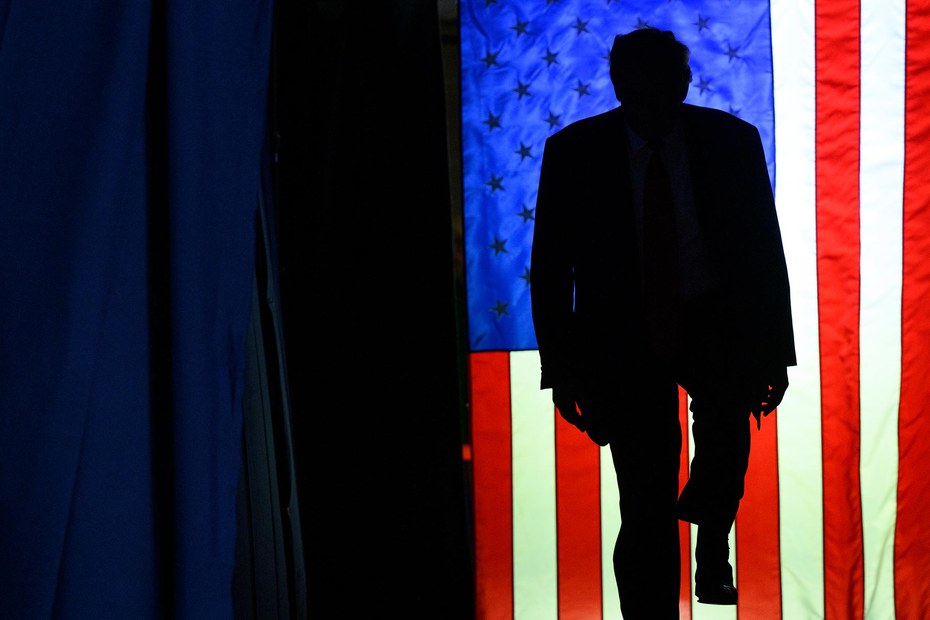 Liegt in Umfragen immer noch weit vorn: Der republikanische Ex-Präsident Donald Trump