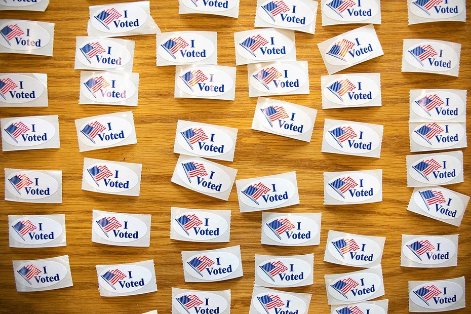 Die ikonischen „Ich habe gewählt“-Sticker gibt es in den USA für die erfolgreiche Stimmabgabe