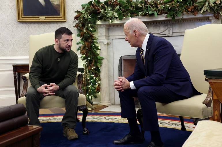 Wolodymyr Selenskyj trifft Joe Biden in Washington: Mehr Krieg