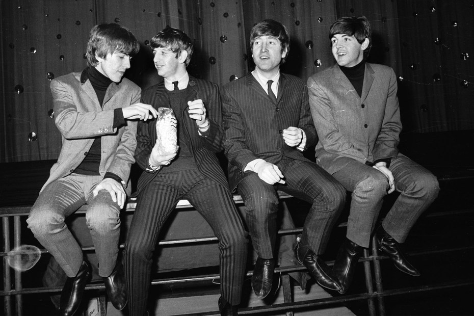 Da standen sie noch ganz am Anfang ihrer Karriere: George Harrison, Ringo Starr, John Lennon und Paul McCartney (1963)