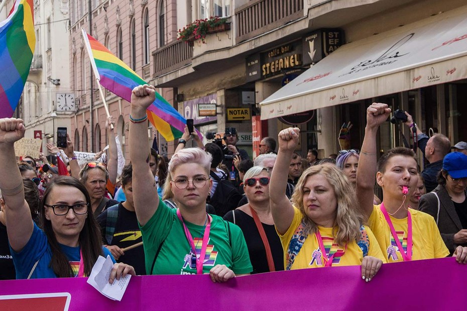 Der Andrang zur ersten Pride Parade in Sarajevo war riesig