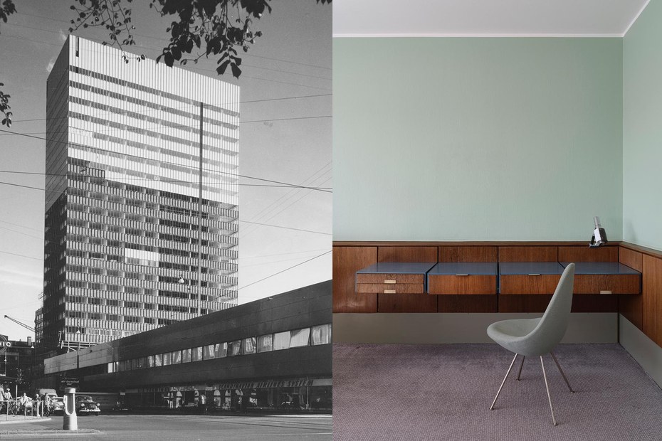 Für Scandinavian Airlines entwarf Arne Jacobsen das SAS-Hotel in Kopenhagen (1960); nur Zimmer 606 ist originalgetreu erhalten