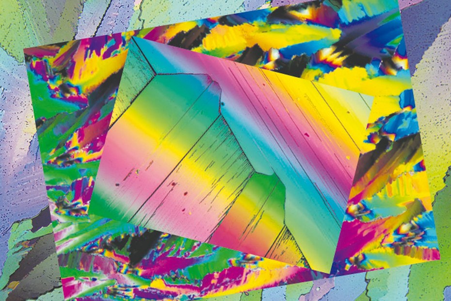 Würde sich auch auf der Love-Parade gut machen: Harnstoffkristalle unterm Mikroskop