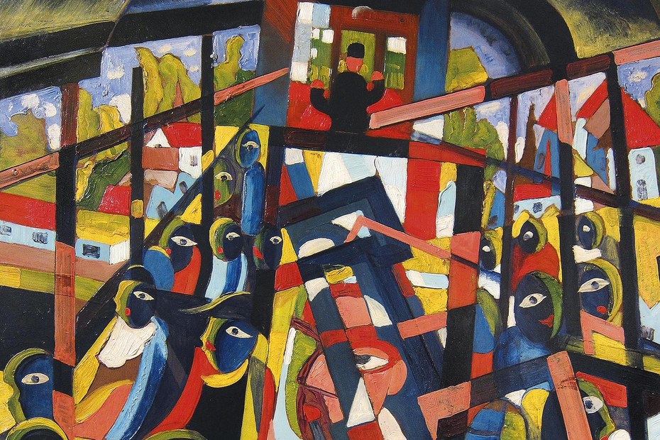 Hugó Scheiber „Auf der Straßenbahn“ (1926)