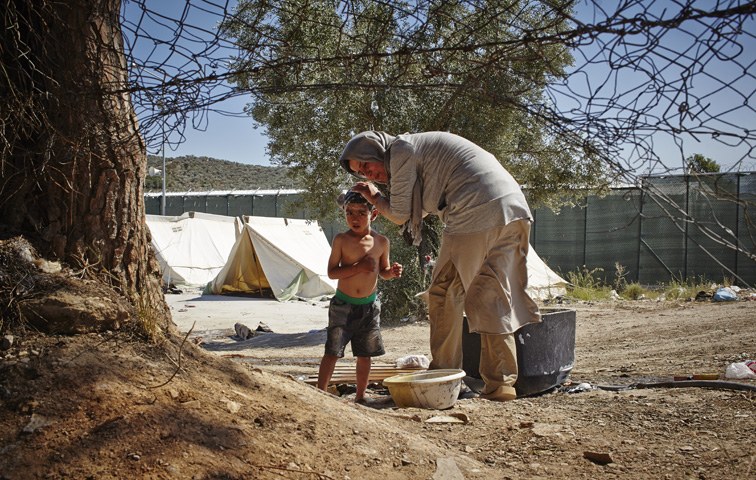Von Damaskus nach Lesbos – Maisa mit ihrem Sohn in Kasantepes