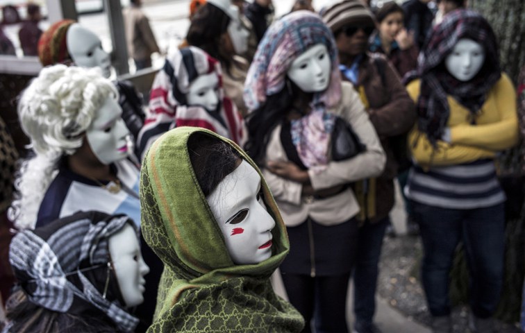 Sexarbeiterinnen demonstrieren in Lyon für freie Berufsausübung