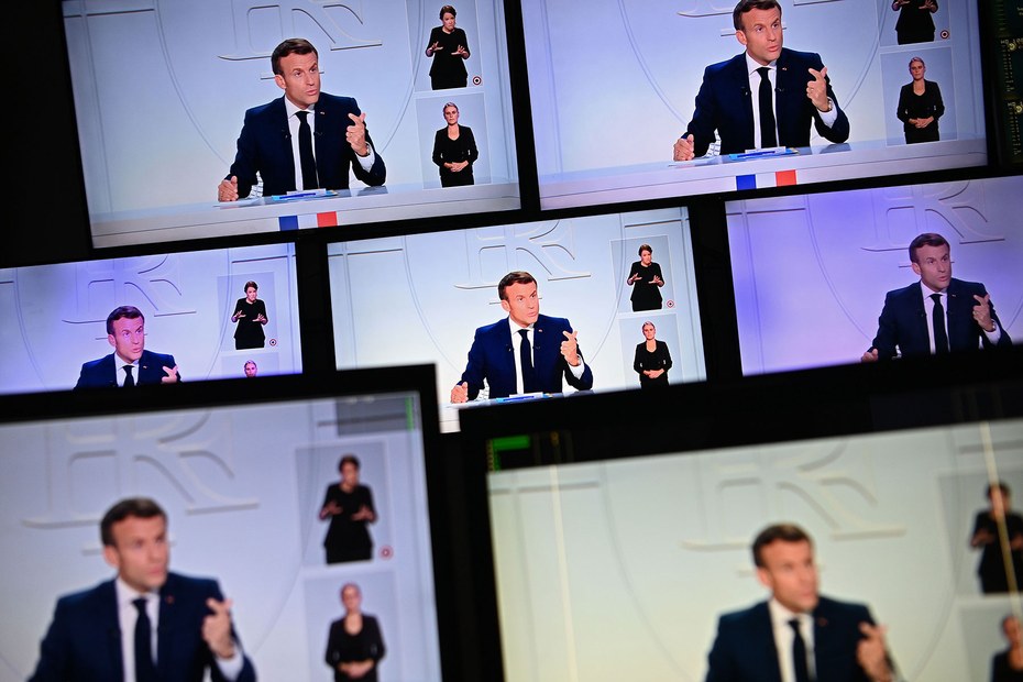 Die Rede zur Lage der Nation von Emmanuel Macron wird im TV übertragen
