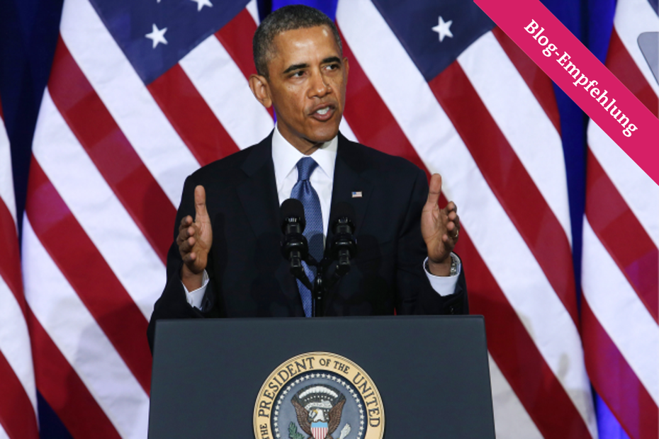 Barack Obama während seiner Rede zur NSA am 17.01.214