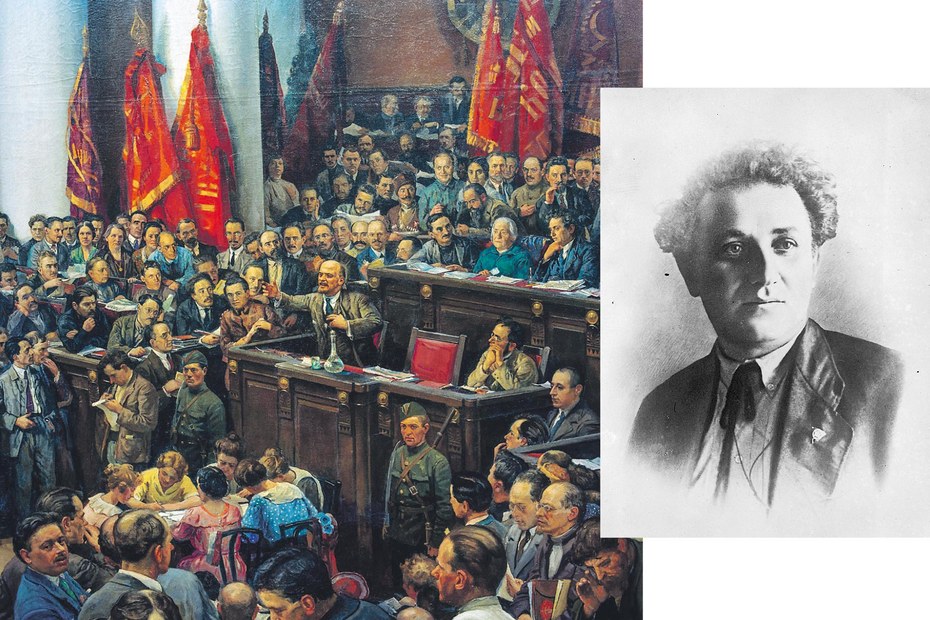 1920, beim II. Komintern-Weltkongress, war die Euphorie, die Revolution nach Westen tragen zu können, noch groß. Der deutschen KPD machte Grigori Sinowjew (r.) klare Ansagen