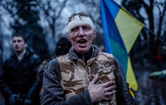Die Maidan-Kämpfer wollen voerst auf dem Posten bleiben