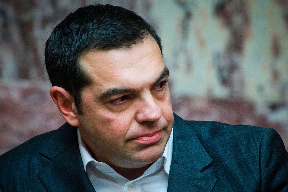 Alexis Tsipras bei der Debatte um die von ihm gestellte Vertrauensfrage am 15. Januar
