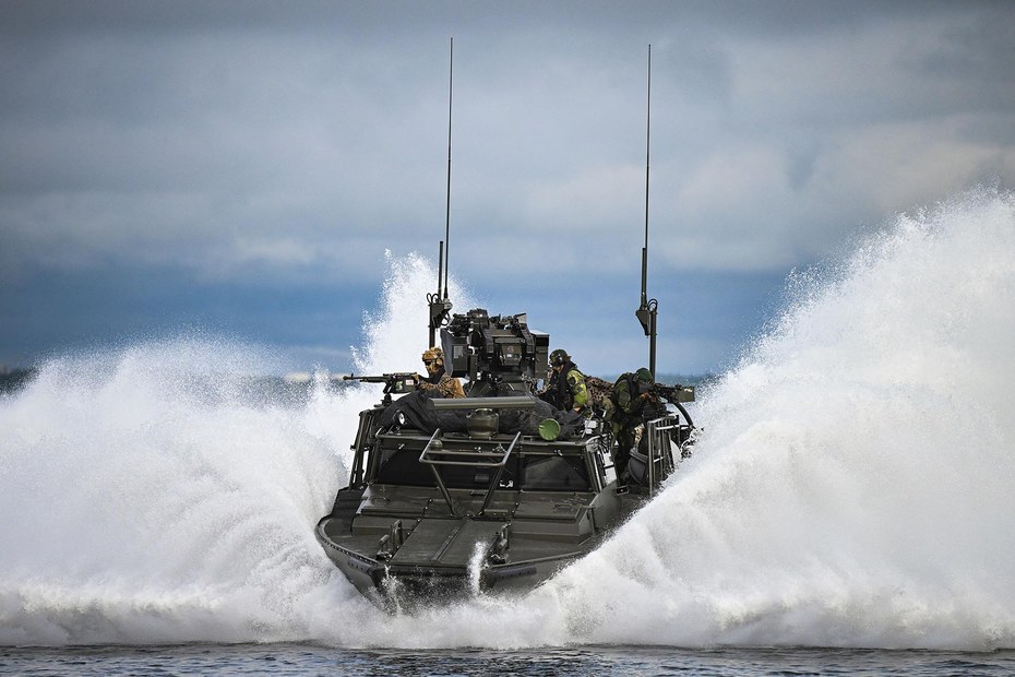 Auch schwedische Amphibienfahrzeuge sind beim NATO-Manöver „Steadfast Defender“ gefragt