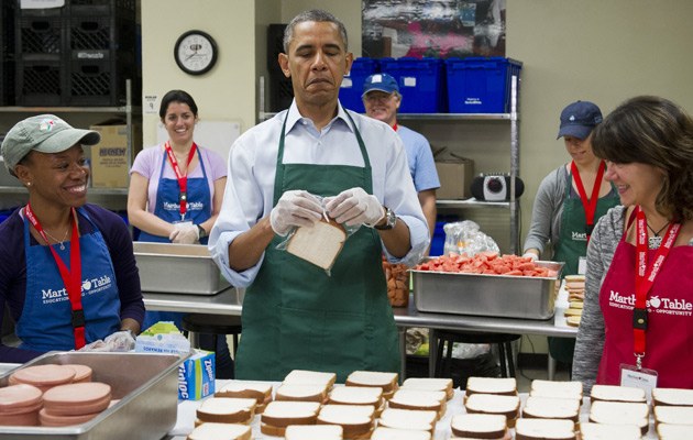 Präsident Obama testet schon mal einen Ersatzjob