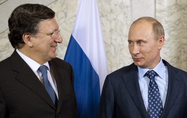 EU-Kommissionspräsident Barroso (l.) und Putin gelten nicht als die besten Freunde 