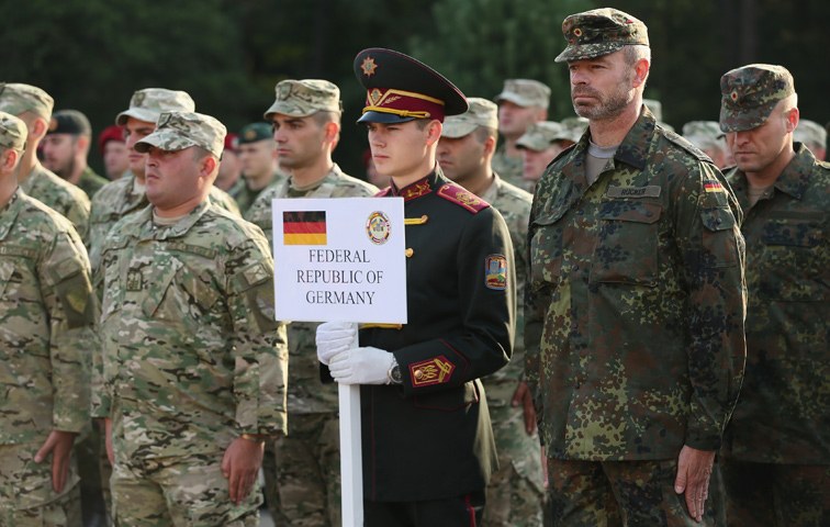 Die Bundeswehr bei einer Truppenübung in der Westukraine