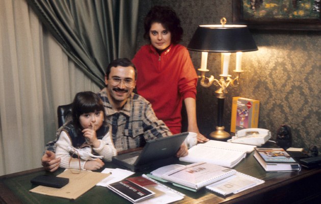 Michail Chodorkowski 1997 im Kreis der Familie
