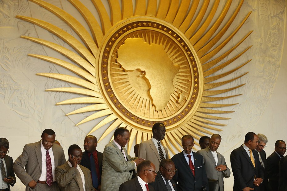 Die Afrikanischen Union AU im März 2013