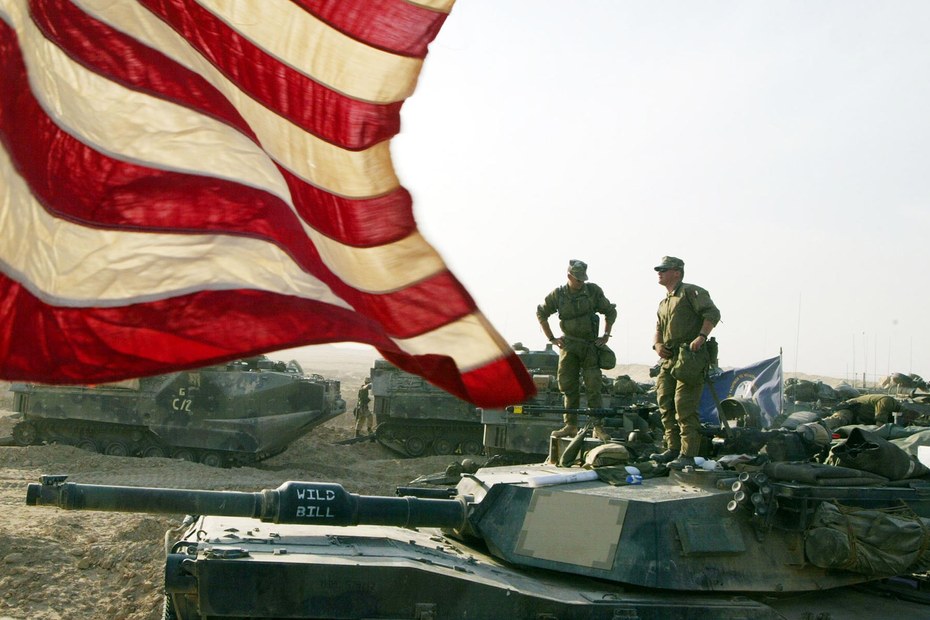 Die US-Armee bereitet sich in Kuwait auf den Einmarsch in den Irak vor (18.03.2023)