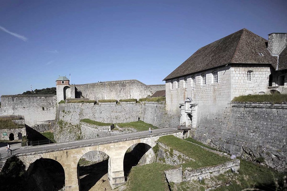 Die Zitadelle von Besançon in Ostfrankreich