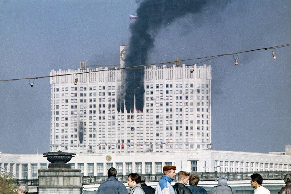 Das Weiße Haus brennt – das in Russland: Moskau am 2. Oktober 1993