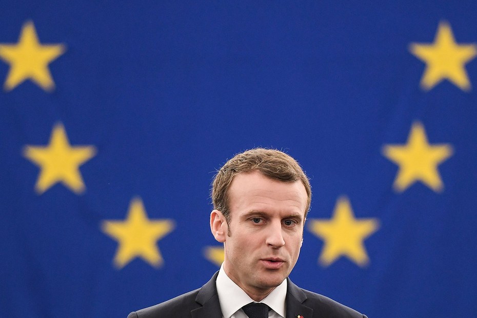 Keine gute Saison für Emmanuel Macron: Zuhause ärgern ihn die Gelbwesten, auswärts schimpft er gegen die EU