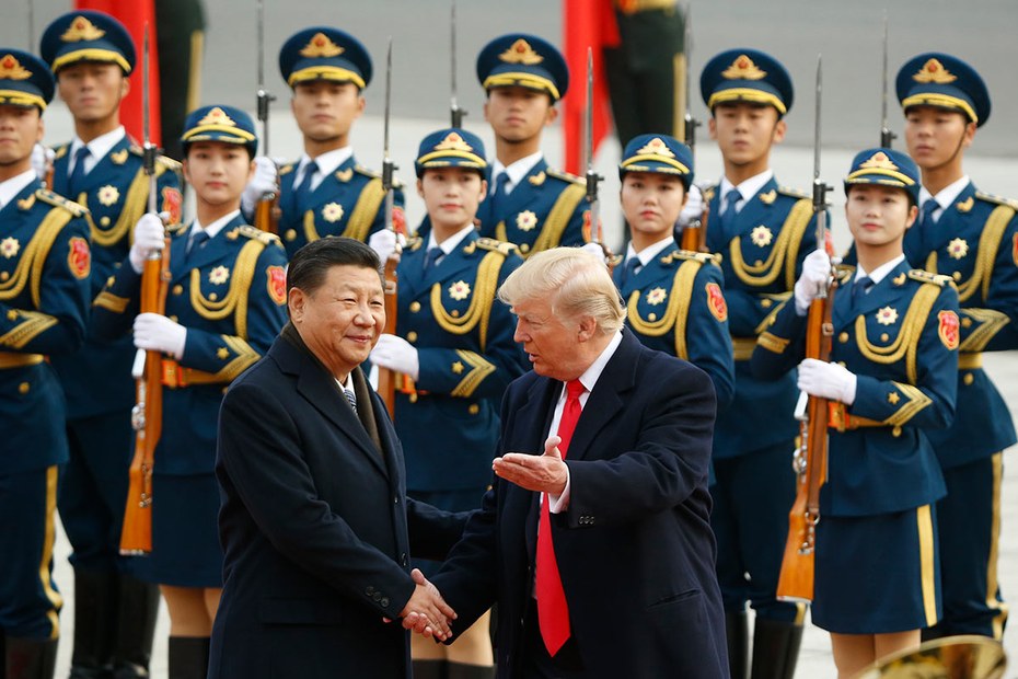 Über Staatschef Xi sagt Trump: "Ich mag ihn sehr, für mich ist er ein Freund"