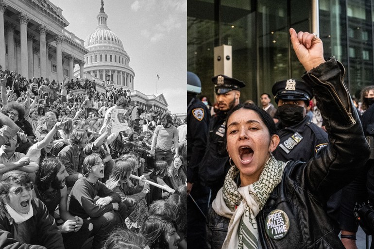 Studierendenproteste gegen den Krieg in den USA – damals und heute