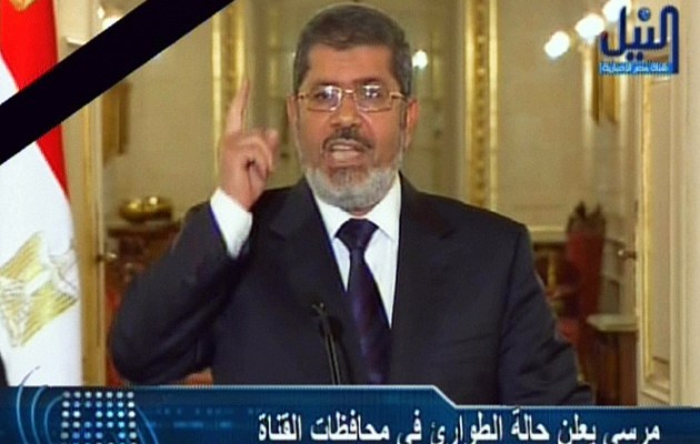 Präsident Mursi hat für Teile des Landes den Ausnahmezustand verkündet
