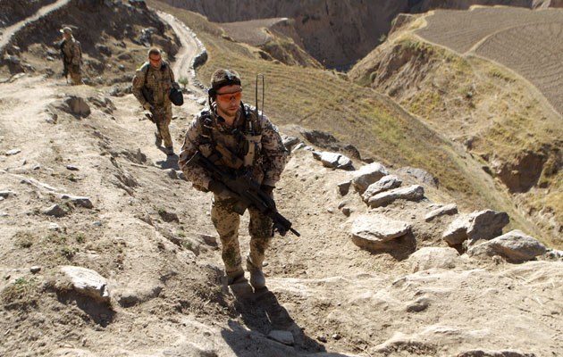 Bundeswehr-Patrouille in Narwan/Afghanistan