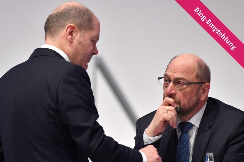Heute beste Freunde? Olaf Scholz und Martin Schulz im Dezember 2017